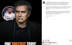 吕迪格点赞球迷号报道:穆帅关注皇马内乱 姆巴佩态度特别引起注意