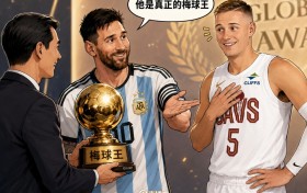 萨姆！你是真正的梅球王！AI绘图：梅里尔一战获梅西认可😁