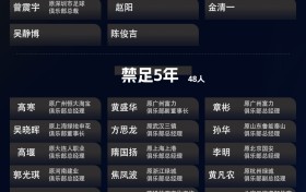 三图一览禁足名单:201人被罚，133人终身禁足，68人禁足5年或以下