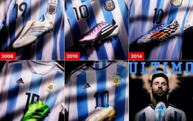 20年6届世界杯！阿迪预热梅西2026世界杯战靴：最后的探戈！
