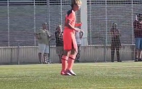 未来！14岁李昊炎巴萨U15首秀即双响，首球穿裆+扣开防守连过两人