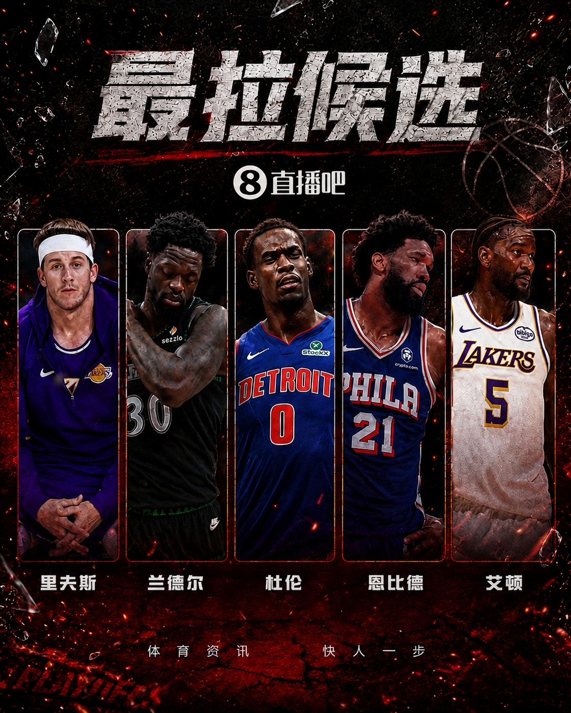 『吧友评选』🤮谁是季后赛次轮最拉球员？插图