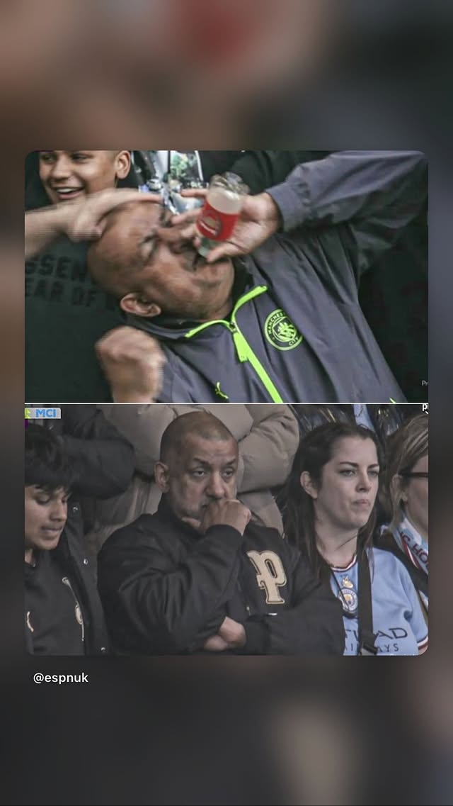 回旋镖🤣小贝的枪迷儿子狂晒图嘲讽水瓶哥，喝印曼城队徽的饮料插图