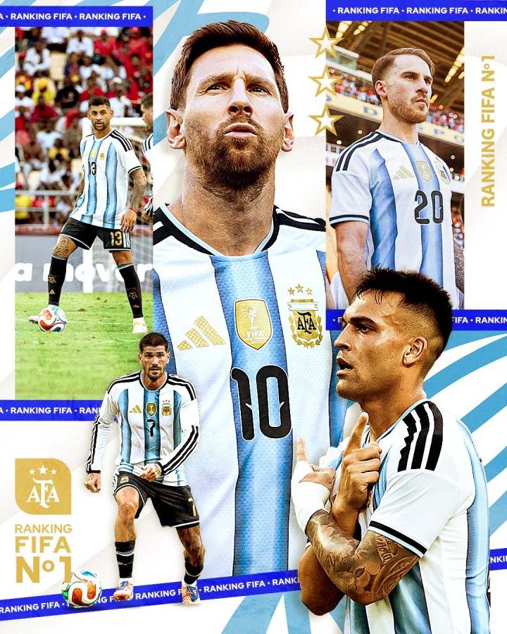 三队各还有一场!西班牙法国未赢,阿根廷取胜后FIFA第一优势扩大插图 三队各还有一场!西班牙法国未赢,阿根廷取胜后FIFA第一优势扩大插图