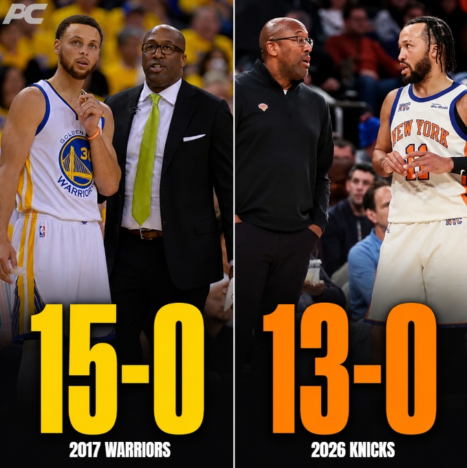 历史前二都有我！面包17年带勇士季后赛11连胜 今年尼克斯13连胜插图