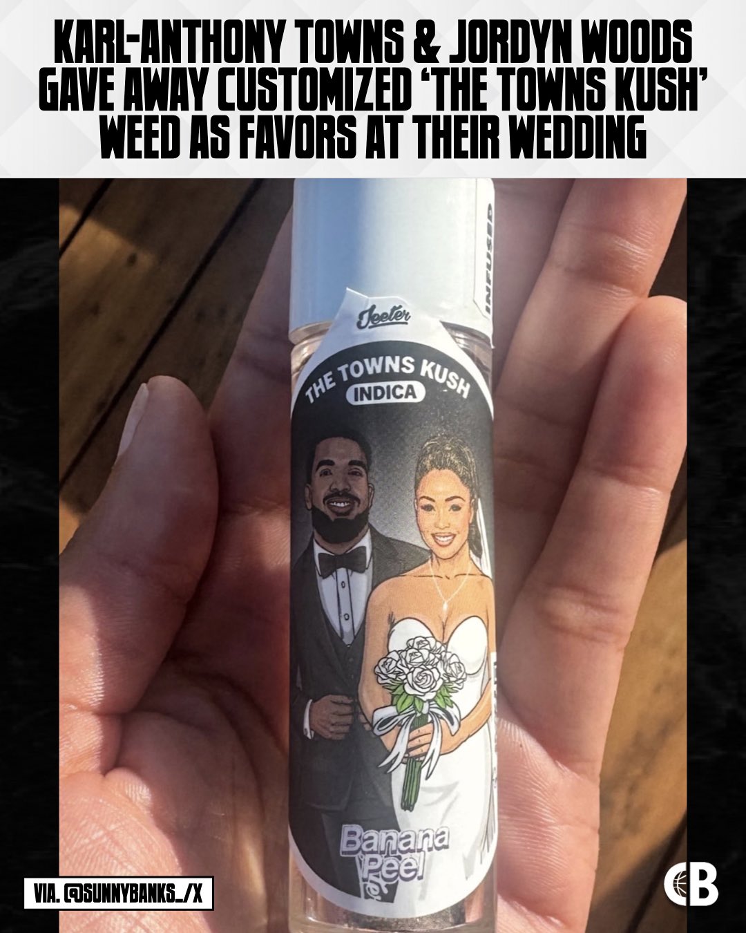 玩这么大?唐斯婚礼回礼送宾客定制大麻😳还有专属打火机套插图 玩这么大?唐斯婚礼回礼送宾客定制大麻😳还有专属打火机套插图